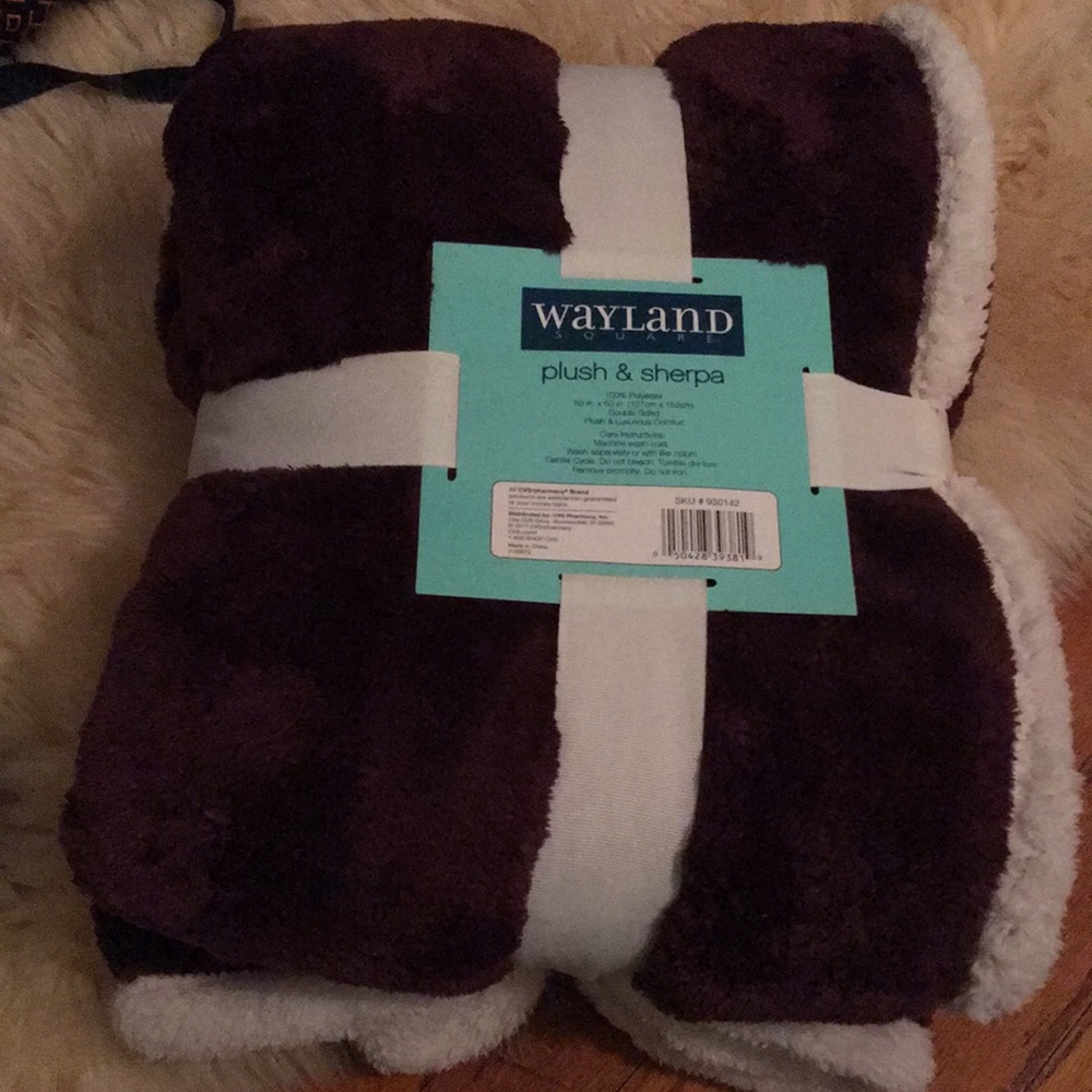 Plush and Sherpa throw